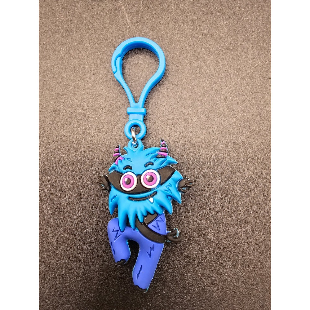 American Heart Association Blue Monster Rubber Keychain Backpack Clip Charm